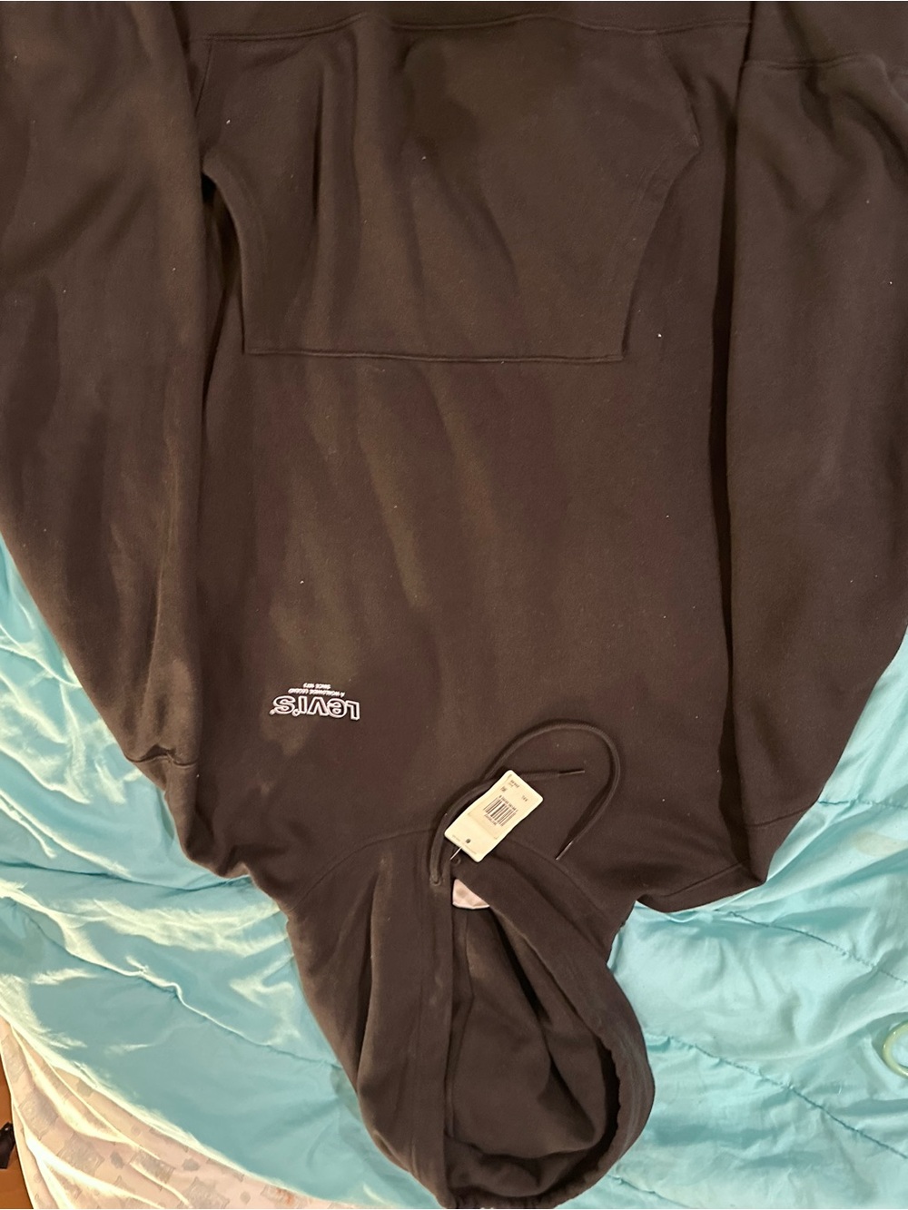 Levi's Men’s Black Hooded Sweatshirt brand new sz XXL